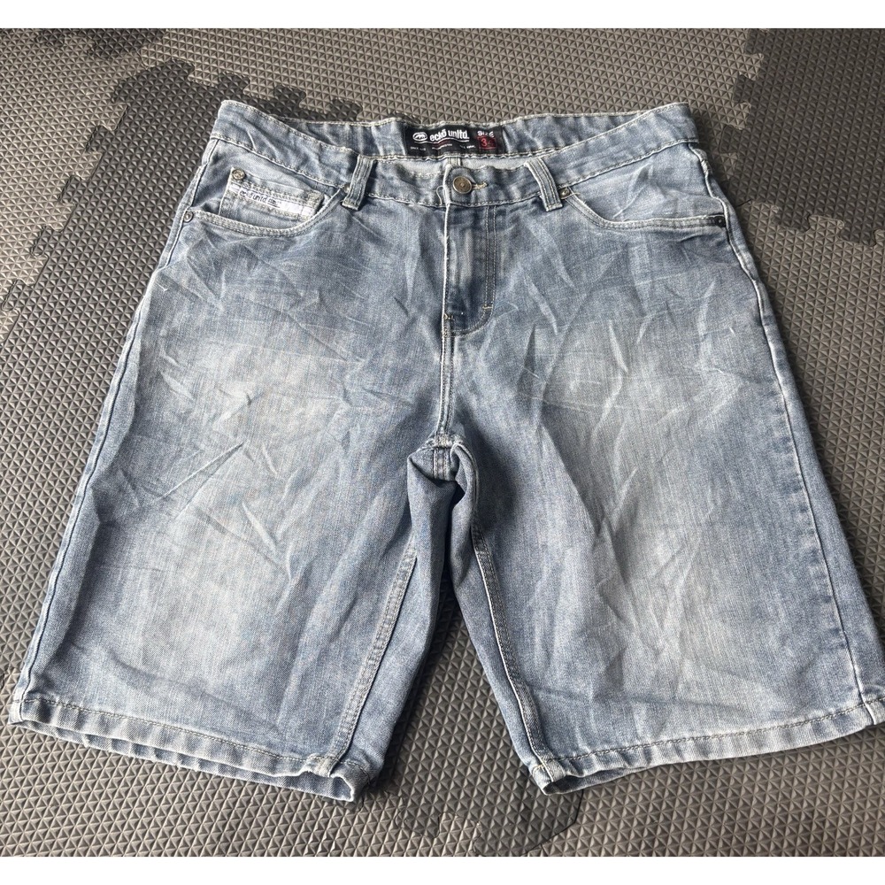 Vintage Baggy Y2K Ecko Unltd Jean Shorts Size 34